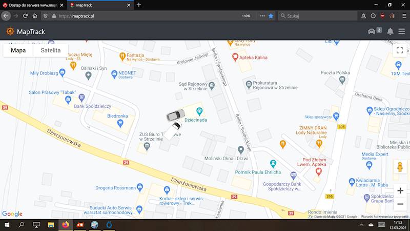 Dostęp do serwera www.maptrack.pl - 12 miesięcy