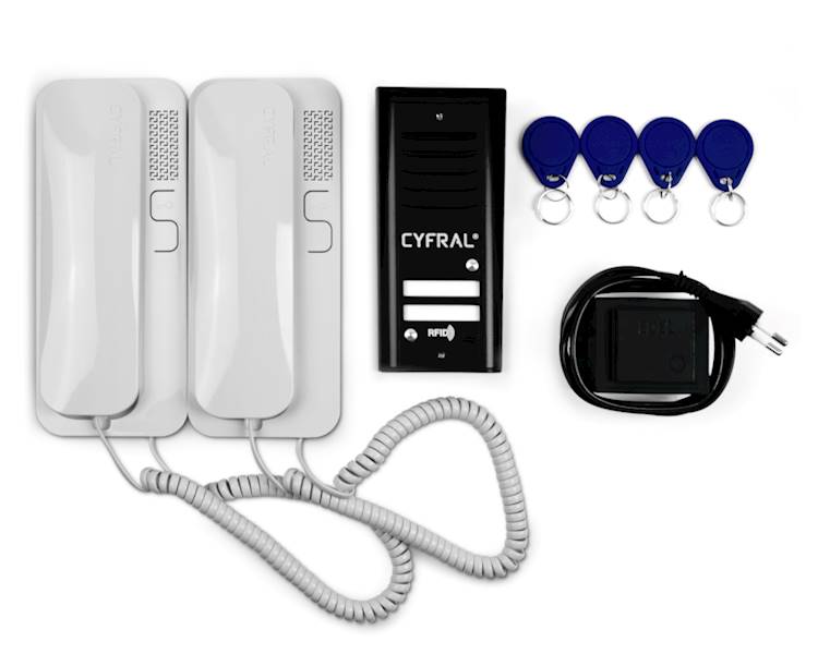 DOMOFON CYFRAL COSMO 2R 2xlokator z czyt.