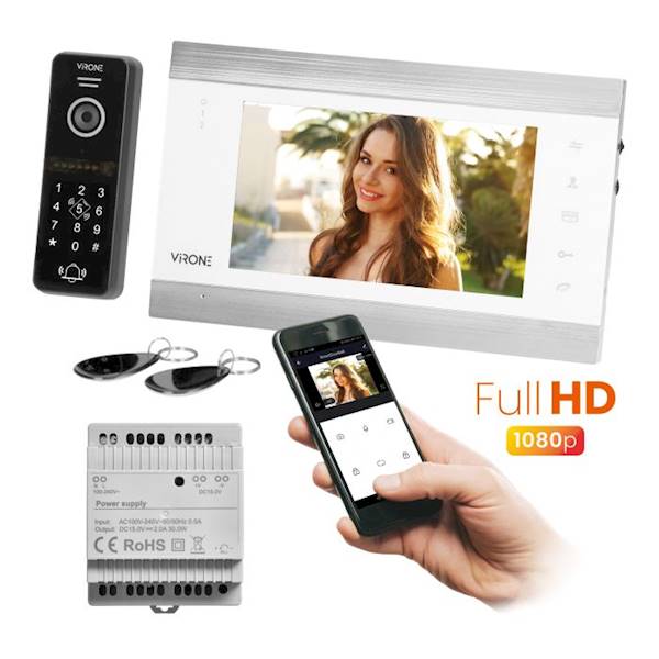 VIDEODOMOFON VIRONE Vifis VDP-61FHDZD/W