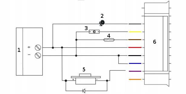 ELEKTRONICZNY ZAMEK SZYFR RFiD OR-ZS-815