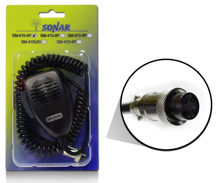 MIKROFON CB SONAR EM-410-4P (4PIN)
