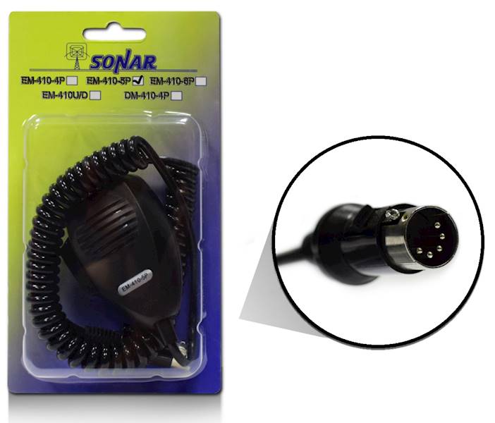 MIKROFON CB SONAR EM-410-5P (DIN)
