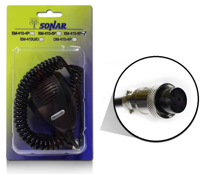 MIKROFON CB SONAR EM-410-6P (6PIN)