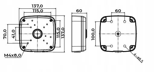 PUSZKA ADAPTER BCS-ATU-G (uniwersalny GRAFIT)