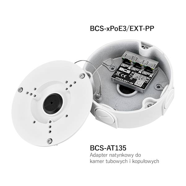 PoE EXTENDER BCS-xPoE3/EXT-PP (1xPoE IN\2xPoE OUT)