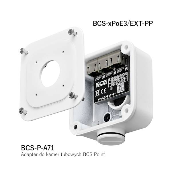 PoE EXTENDER BCS-xPoE3/EXT-PP (1xPoE IN\2xPoE OUT)