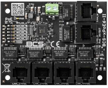 PoE EXTENDER BCS-xPoE6 (4xLAN/PoE+2xLAN)
