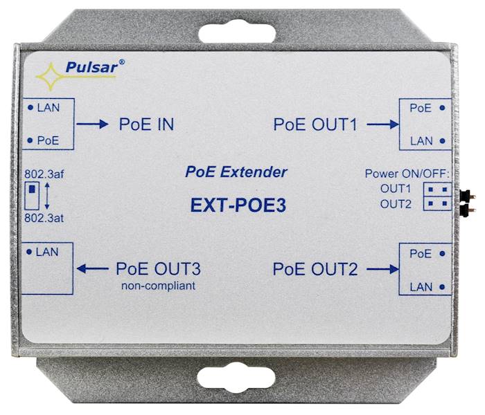PoE EXTENDER EXT-POE3 (3xCAM IP 100m)