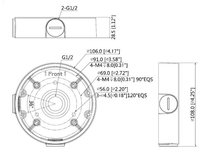PUSZKA ADAPTER BCS-ADMM-G (BCS-DMIP1501IR-E-G-V)