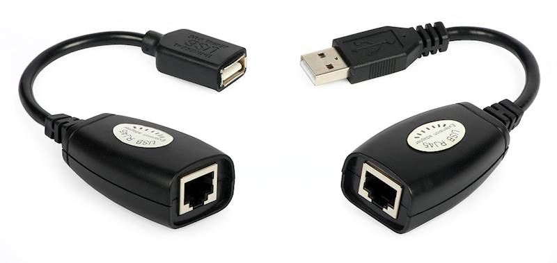 KONWERTER PRZEDŁUŻACZ USB przez UTP (M1680)