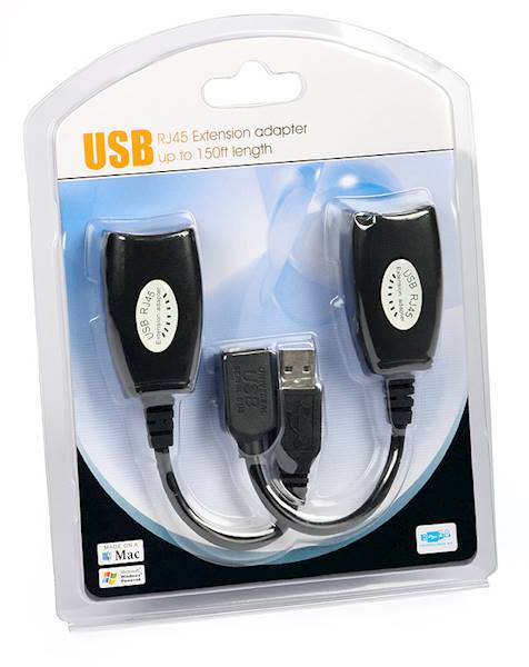 KONWERTER PRZEDŁUŻACZ USB przez UTP (M1680)