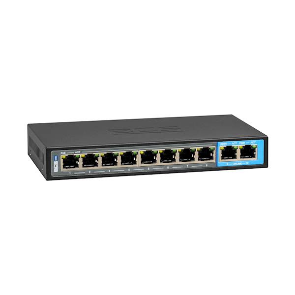 SWITCH PoE BCS-B-SP08G02G (8xPoE/2xUpLink 1Gb/s)