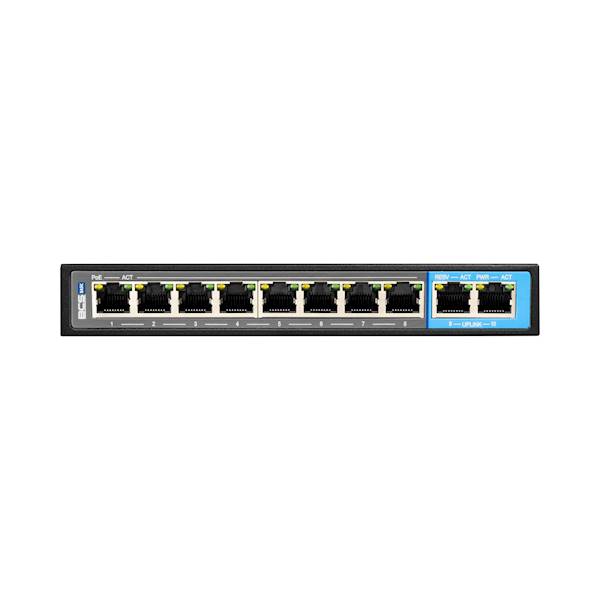 SWITCH PoE BCS-B-SP08G02G (8xPoE/2xUpLink 1Gb/s)
