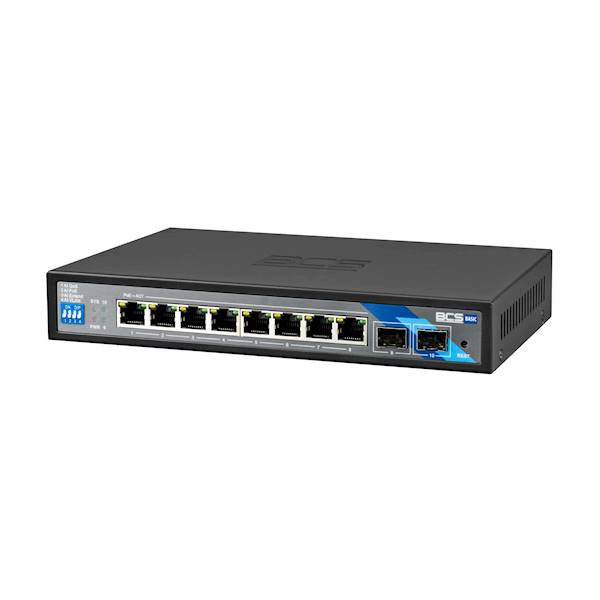 SWITCH PoE BCS-B-SP08G-2SFP (8xPoE/2xUpLink SFP)