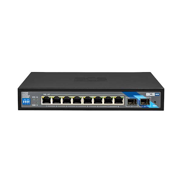 SWITCH PoE BCS-B-SP08G-2SFP (8xPoE/2xUpLink SFP)