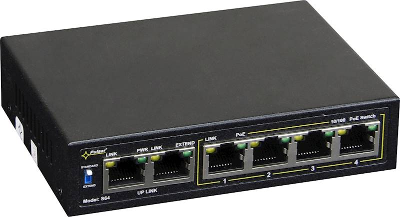 SWITCH PoE PULSAR S64 (4xPoE/2xUPLINK)