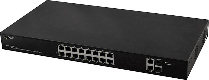 SWITCH PoE PULSAR SF116 (16xPoE/2xUPLINK SFP) 