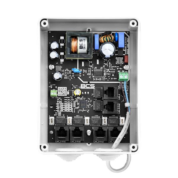 ZASILACZ SWITCH PoE BCS-IP5/E-S-II (5 kam)