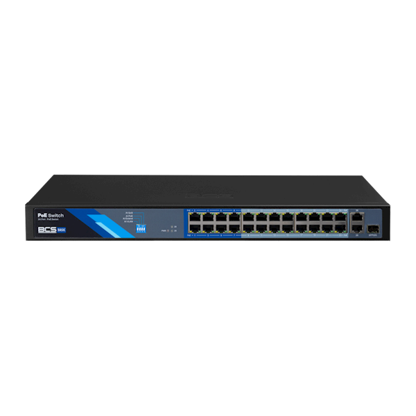 SWITCH PoE BCS-B-SP2402G-1SFP (24xPoE/1xSFP)