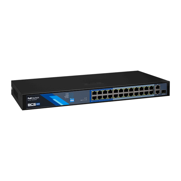SWITCH PoE BCS-B-SP2402G-1SFP (24xPoE/1xSFP)