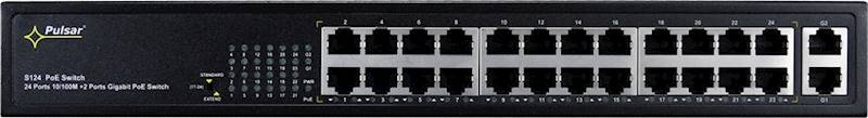 SWITCH PoE PULSAR S124 (24xPoE/2xUPLINK) 