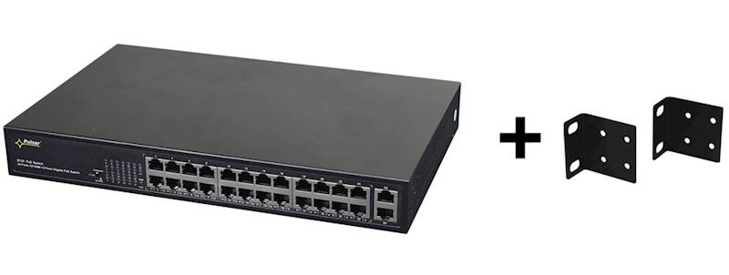 SWITCH PoE PULSAR S124 (24xPoE/2xUPLINK) 