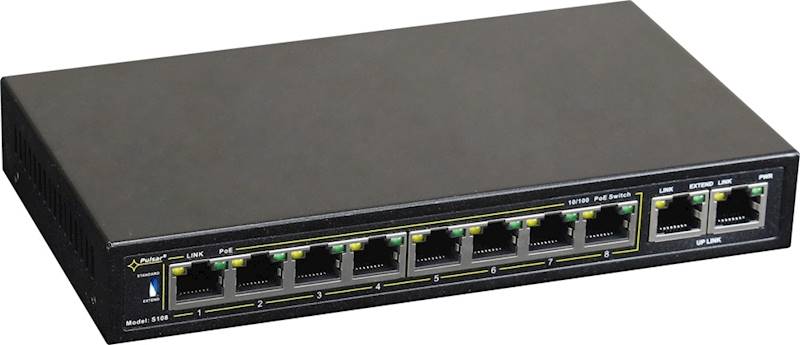 SWITCH PoE PULSAR SG108-90W (8xPoE/2xUPLINK GB) 
