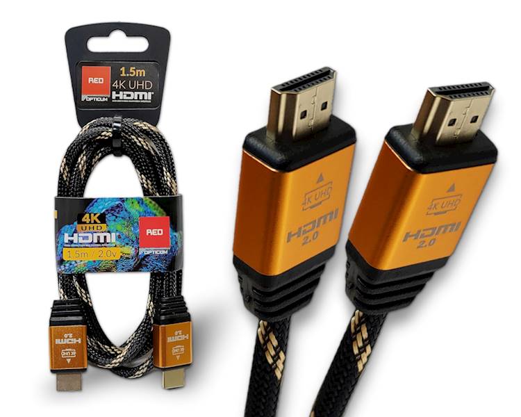 KABEL HDMI-HDMI UHD 4K 1.5m OPTICUM RED