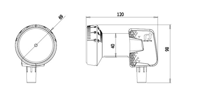 KONWERTER SINGLE INVERTO IDLP-SNL410-PREMU-OPN