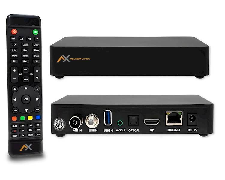 TUNER DVB-S2/T2/WiFi MULTIBOX COMBO
