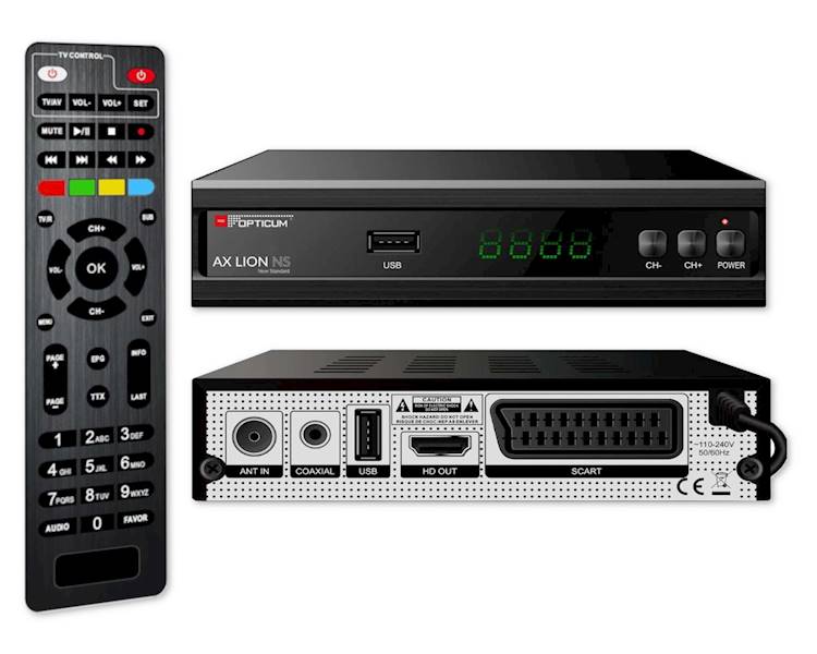 TUNER DVB-T2/C HEVC OPTICUM LION NS
