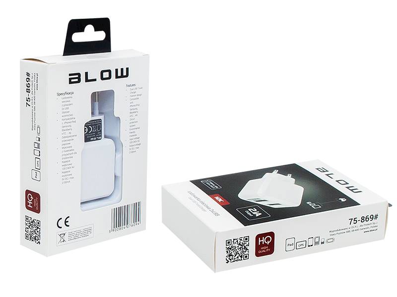 ŁADOWARKA GSM 230V USBx2 BLOW 75-869#