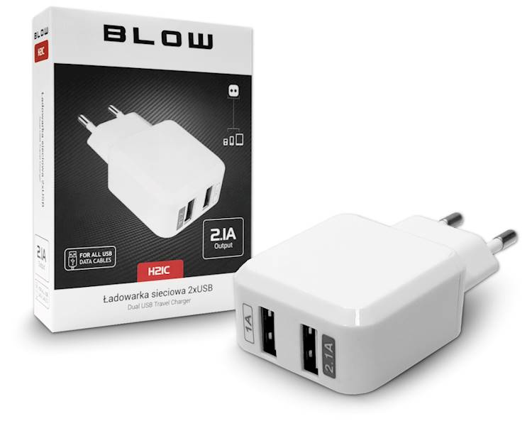 ŁADOWARKA GSM 230V USBx2 BLOW 75-869#