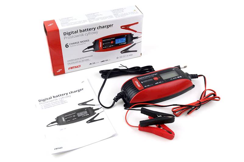 PROSTOWNIK ŁADOWARKA AMIO 02088 6/12V - 2/4A