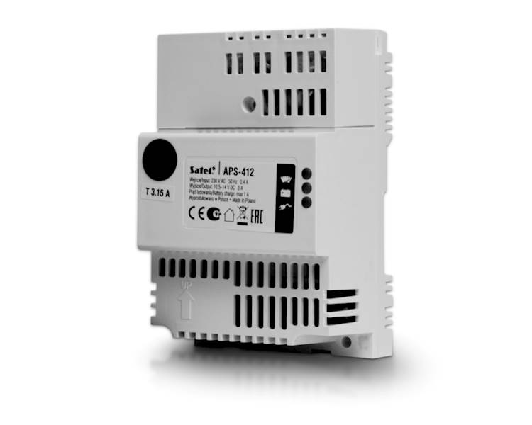 ZASILACZ DIN BUFOROWY SATEL APS-412 12V/4A
