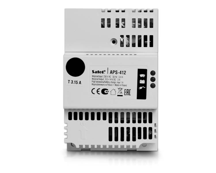 ZASILACZ DIN BUFOROWY SATEL APS-412 12V/4A