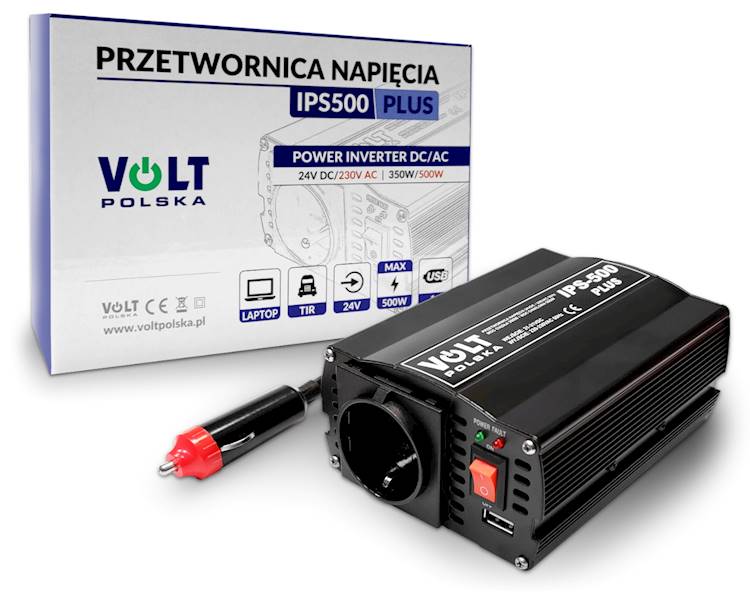 PRZETWORNICA VOLT IPS500 PLUS 24V - 230V 350W