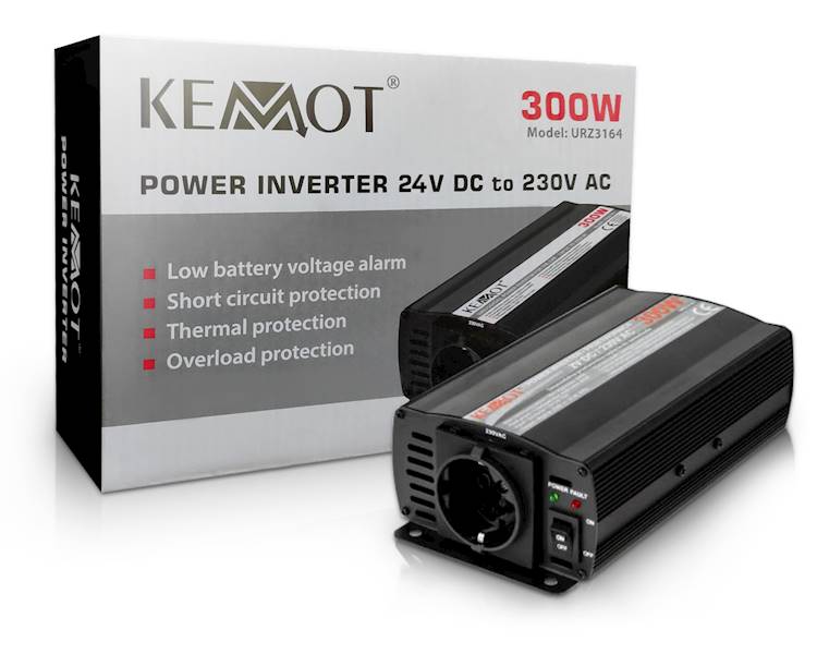 PRZETWORNICA KEMOT URZ3164 24V - 230V 300W