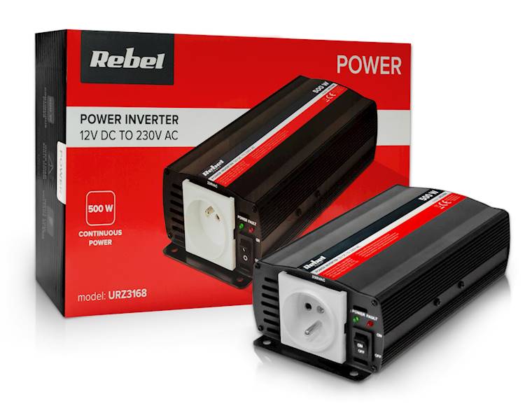 PRZETWORNICA REBEL URZ3168 12V - 230V 500W