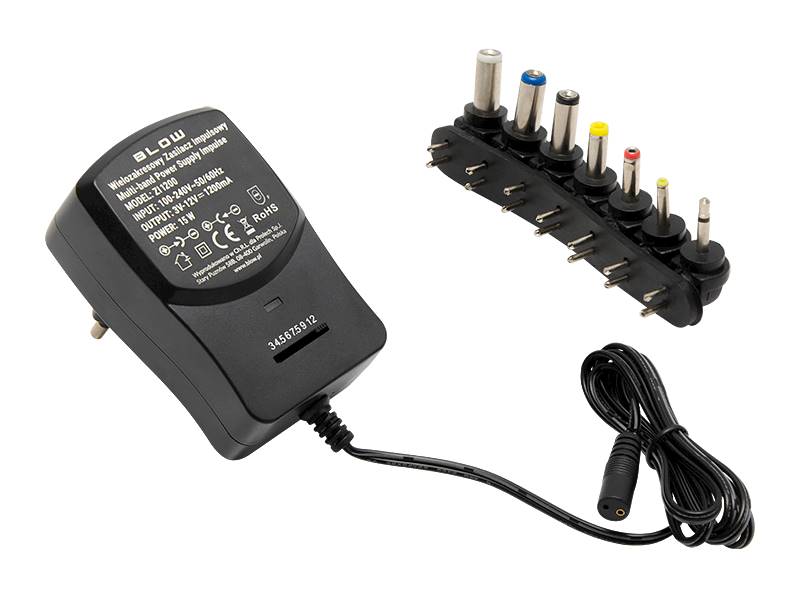 ZASILACZ WTYCZKA 3-12V/1,2A BLOW ZI1200