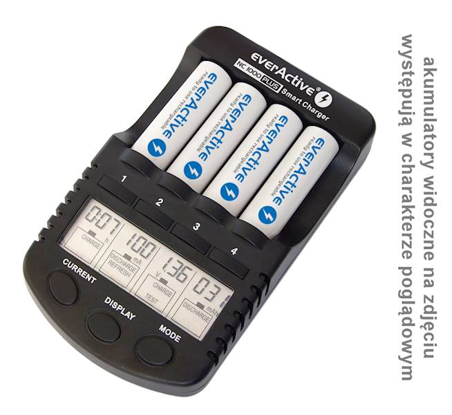 ŁADOWARKA NiCd NiMH everActive NC-1000 Plus