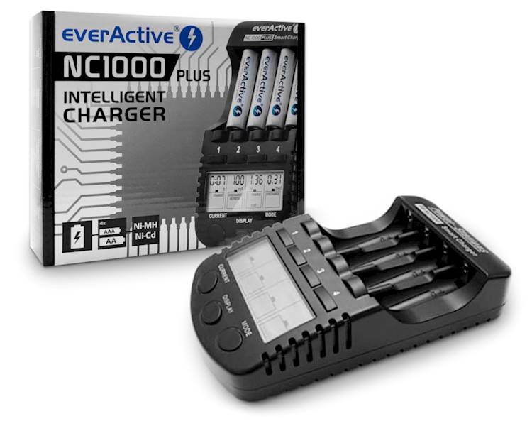 ŁADOWARKA NiCd NiMH everActive NC-1000 Plus