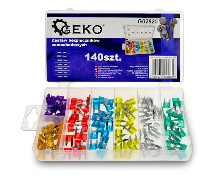 BEZPIECZNIKI SAMOCHODOWE MINI ZESTAW G02825