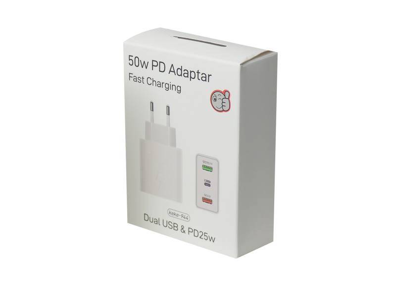 ŁADOWARKA GSM 230V | USB-A x2  USB-C | LX10236B 