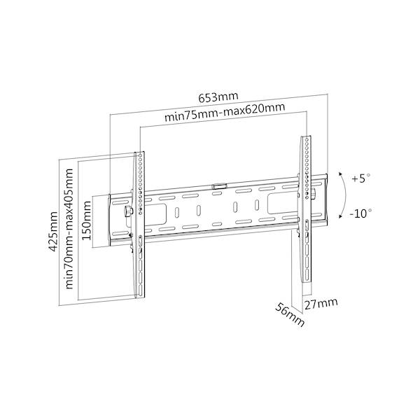 UCHWYT TV 37-70'' CABLETECH UCH0186