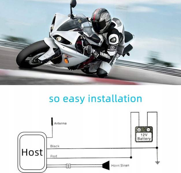 ALARM MOTOCYKLOWY AF04548