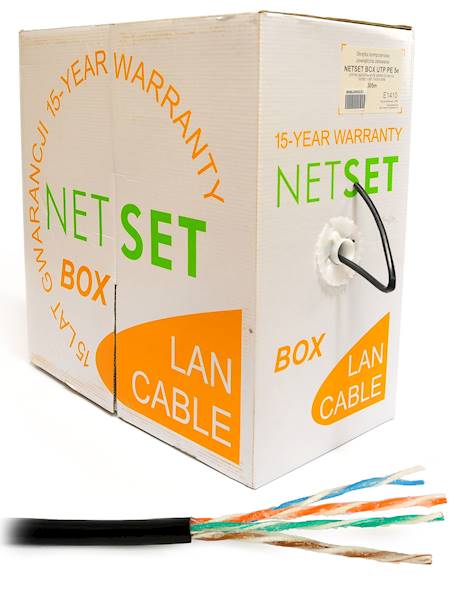 KABEL SKRĘTKA UTP Cat5e + żel NETSET E1410 (305m)