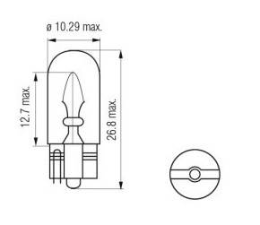 ŻARÓWKA W5W AMiO 01483 - 10szt