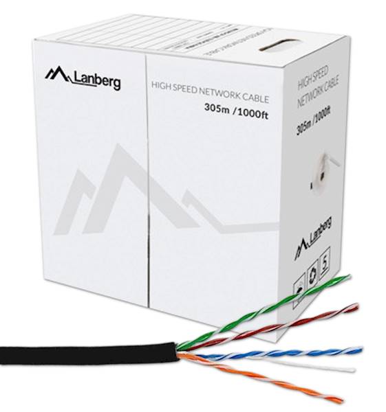 KABEL SKRĘTKA UTP Cat5e LANBERG (305m)
