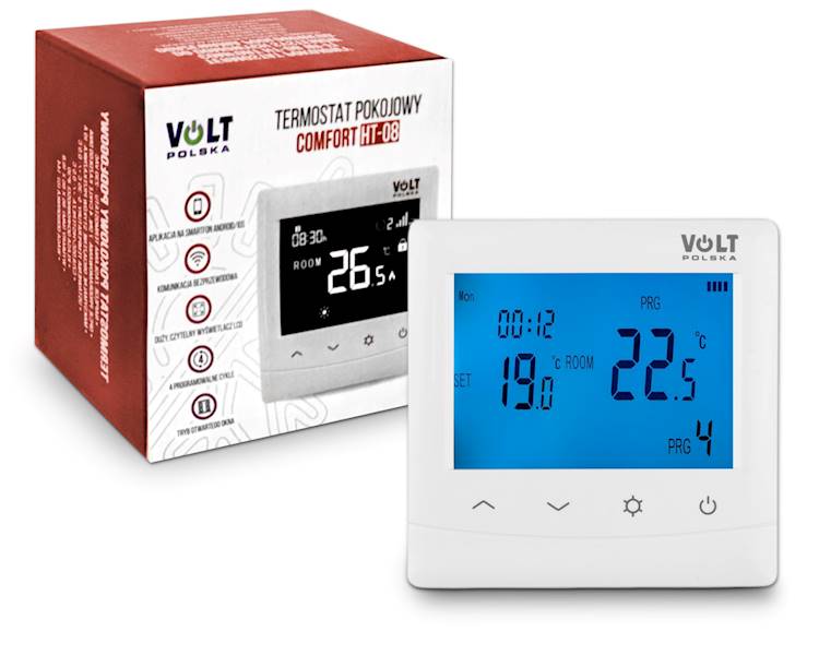 TERMOSTAT PODŁOGÓWKA Z WiFi VOLT POLSKA  HT-08